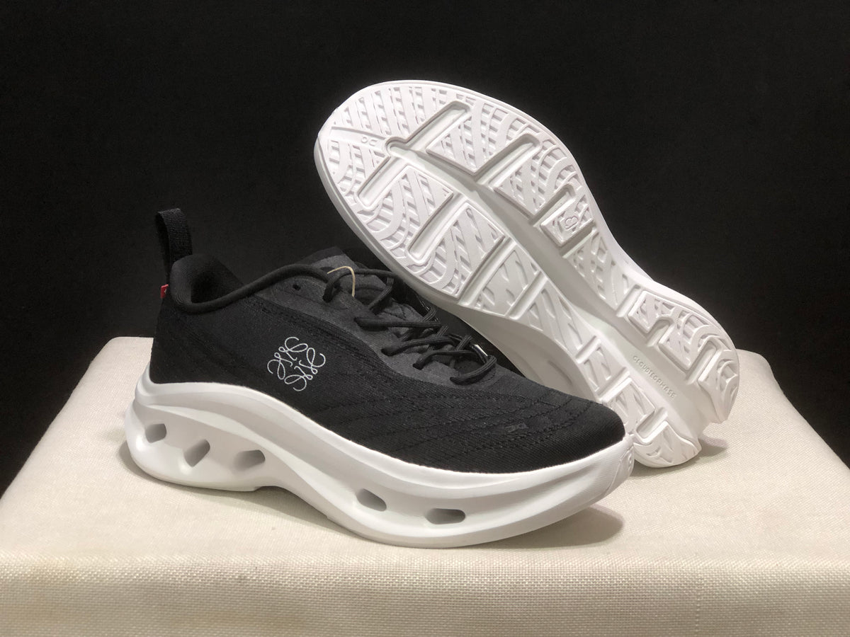Black & White Performance Running Sneaker